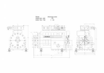 Компрессор «Copeland» D3DA-750-AWM/D Компрессор «Copeland» D3DA-750-AWM/D