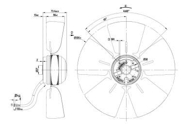 Вентилятор осевой ebmpapst A4E300AB0118 Вентилятор осевой ebmpapst A4E300AB0118