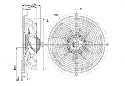 Вентилятор осевой ebmpapst S4E300BS7231 Вентилятор осевой ebmpapst S4E300BS7231