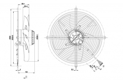 Вентилятор осевой ebmpapst S2D300BP0230 Вентилятор осевой ebmpapst S2D300BP0230