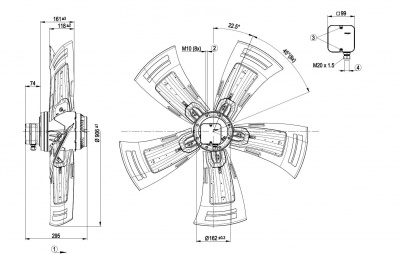 Вентилятор осевой ebmpapst A6D910AA0102 Вентилятор осевой ebmpapst A6D910AA0102