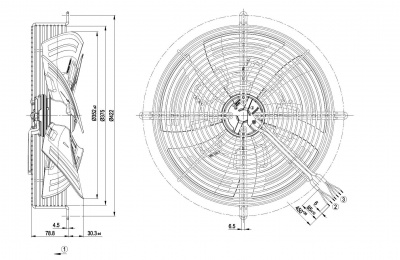 Вентилятор осевой ebmpapst S3G350AG0332 Вентилятор осевой ebmpapst S3G350AG0332