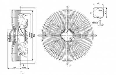 Вентилятор осевой ebmpapst S6E400AN2446 Вентилятор осевой ebmpapst S6E400AN2446