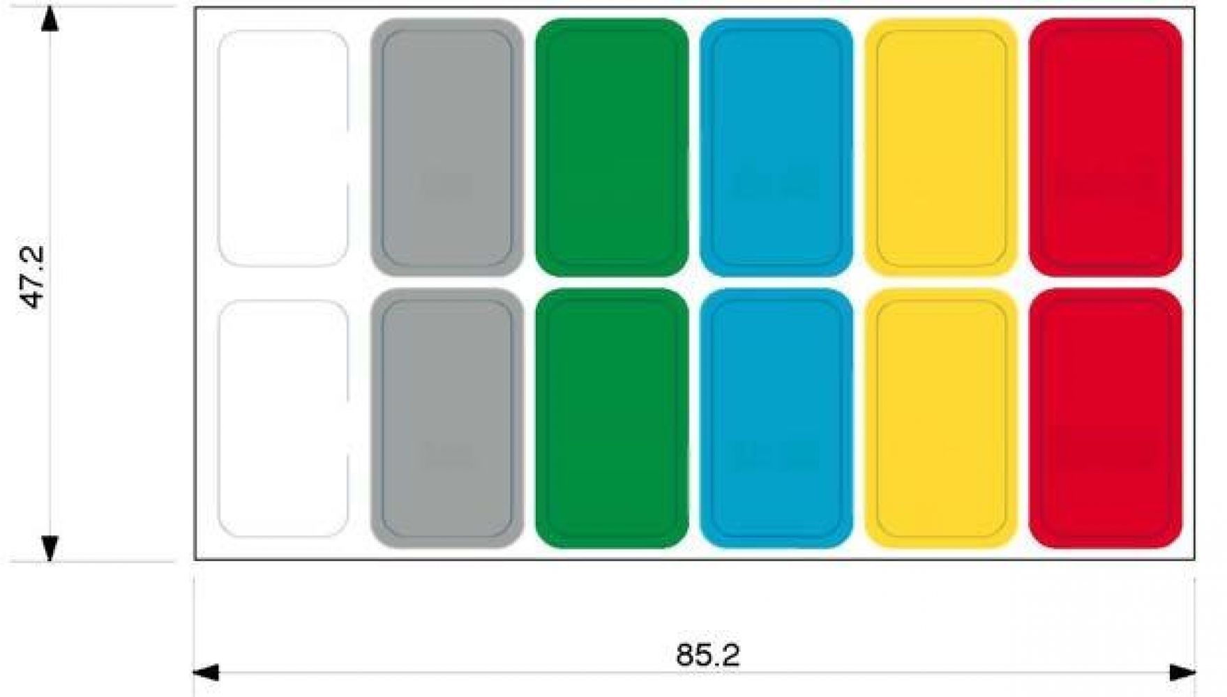 62C588A005 Цветные метки для нумерации CAREL